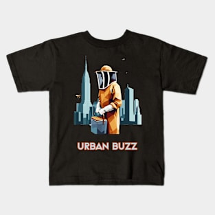 Urban Buzz | Urban Beekeeper | Beekeeping | Bee | Honey Kids T-Shirt